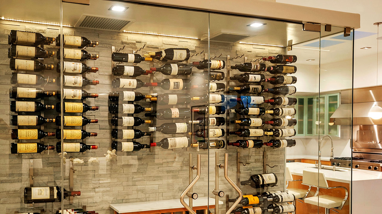 Smart Home Luxury Interior Wine Cellar